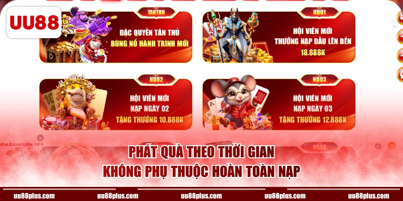 Phát quà theo thời gian, không phụ thuộc hoàn toàn nạp